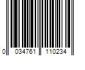 Barcode Image for UPC code 0034761110234