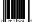 Barcode Image for UPC code 003477000085