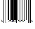 Barcode Image for UPC code 003478000060