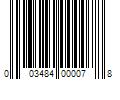 Barcode Image for UPC code 003484000078