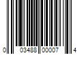 Barcode Image for UPC code 003488000074