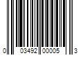 Barcode Image for UPC code 003492000053