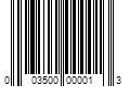 Barcode Image for UPC code 003500000013. Product Name: 