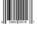 Barcode Image for UPC code 003500000167