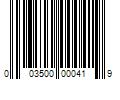 Barcode Image for UPC code 003500000419