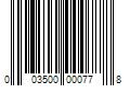 Barcode Image for UPC code 003500000778