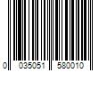 Barcode Image for UPC code 0035051580010