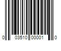 Barcode Image for UPC code 003510000010