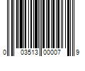 Barcode Image for UPC code 003513000079