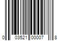 Barcode Image for UPC code 003521000078