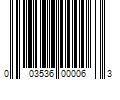 Barcode Image for UPC code 003536000063