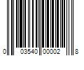 Barcode Image for UPC code 003540000028