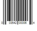 Barcode Image for UPC code 003542000064