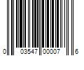 Barcode Image for UPC code 003547000076