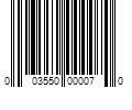 Barcode Image for UPC code 003550000070