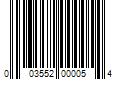 Barcode Image for UPC code 003552000054