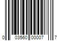 Barcode Image for UPC code 003560000077