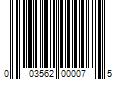 Barcode Image for UPC code 003562000075