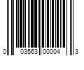 Barcode Image for UPC code 003563000043