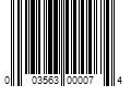 Barcode Image for UPC code 003563000074