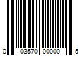 Barcode Image for UPC code 003570000005