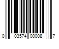 Barcode Image for UPC code 003574000087