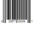 Barcode Image for UPC code 003577000091