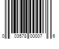 Barcode Image for UPC code 003578000076