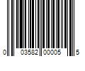 Barcode Image for UPC code 003582000055