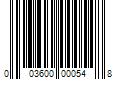 Barcode Image for UPC code 003600000548