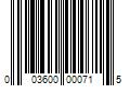 Barcode Image for UPC code 003600000715