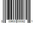 Barcode Image for UPC code 003600000821