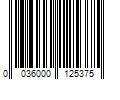 Barcode Image for UPC code 0036000125375