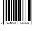 Barcode Image for UPC code 0036000139839