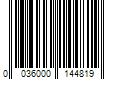 Barcode Image for UPC code 0036000144819