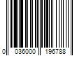 Barcode Image for UPC code 0036000196788