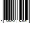 Barcode Image for UPC code 0036000348651