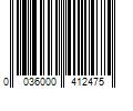 Barcode Image for UPC code 0036000412475