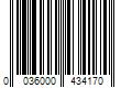 Barcode Image for UPC code 0036000434170