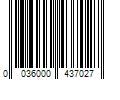 Barcode Image for UPC code 0036000437027