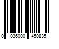 Barcode Image for UPC code 0036000450835