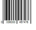 Barcode Image for UPC code 0036000457476