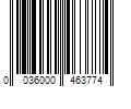 Barcode Image for UPC code 0036000463774