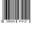 Barcode Image for UPC code 0036000474121