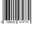 Barcode Image for UPC code 0036000474770