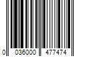 Barcode Image for UPC code 0036000477474