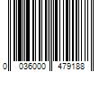 Barcode Image for UPC code 0036000479188