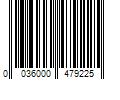 Barcode Image for UPC code 0036000479225