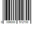 Barcode Image for UPC code 0036000512700