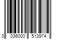 Barcode Image for UPC code 0036000513974